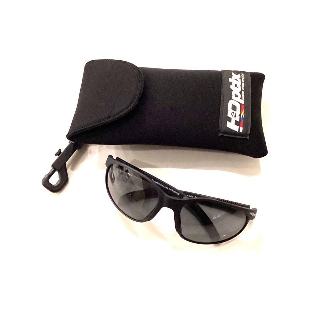 Vintage H2Optix H89400 Men's Black Frame Designed By Serengeti Made In Italy